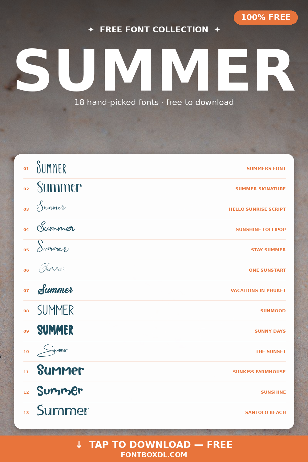 Summer Fonts