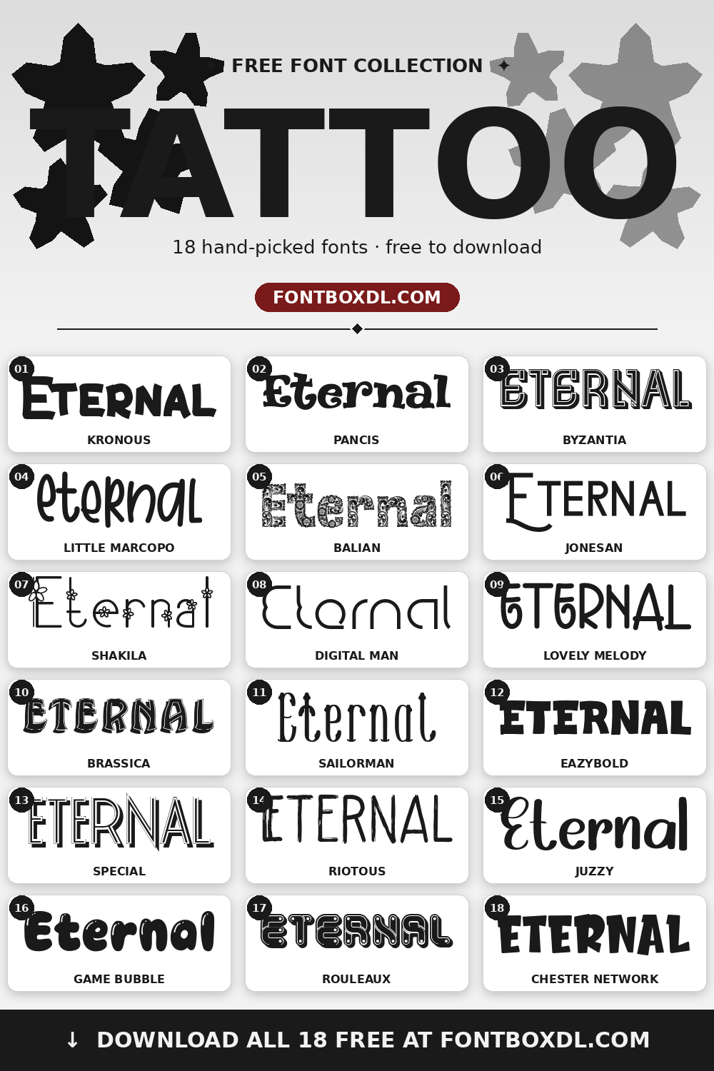 Free Tattoo Fonts
