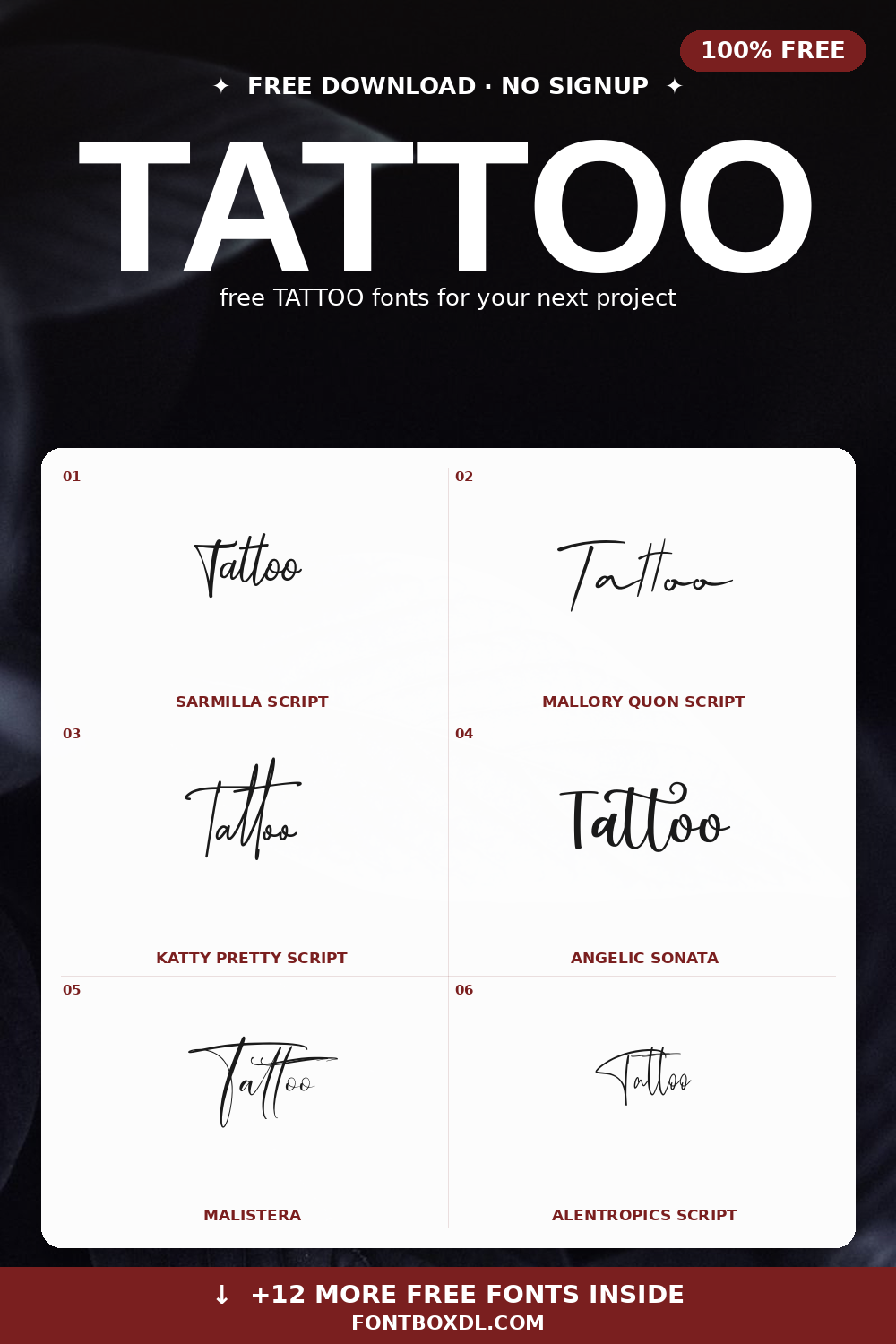 Free Tattoo Fonts