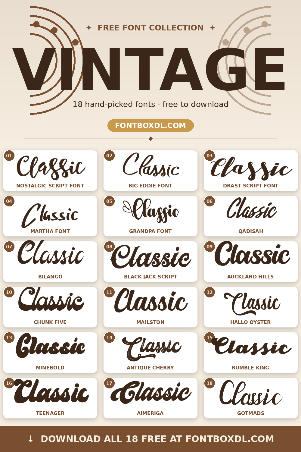 Free Vintage Fonts