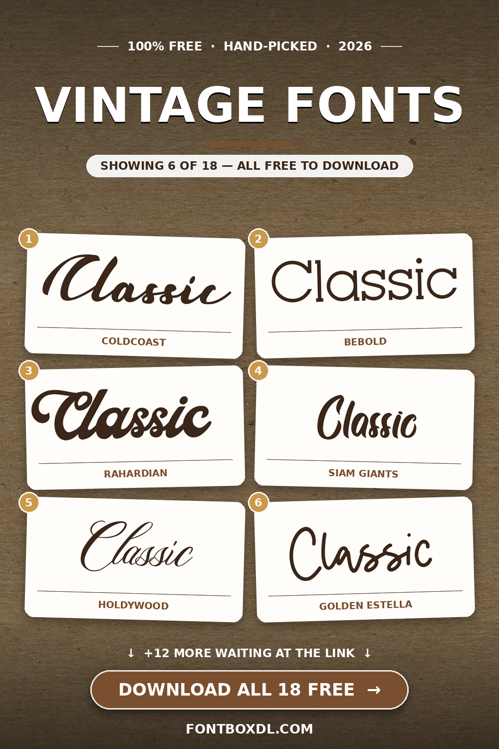 Free Vintage Fonts