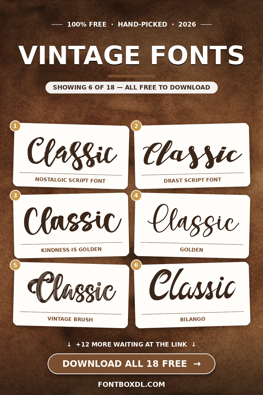 Free Vintage Fonts