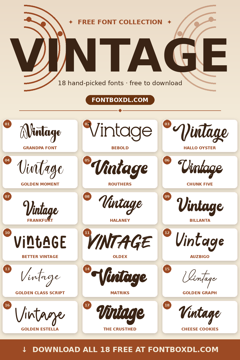 Free Vintage Fonts