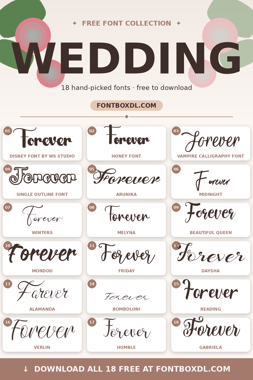 WEDDING FONT