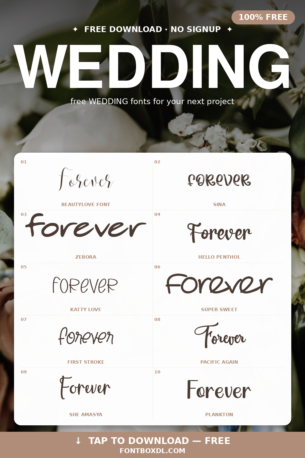 WEDDING FONT