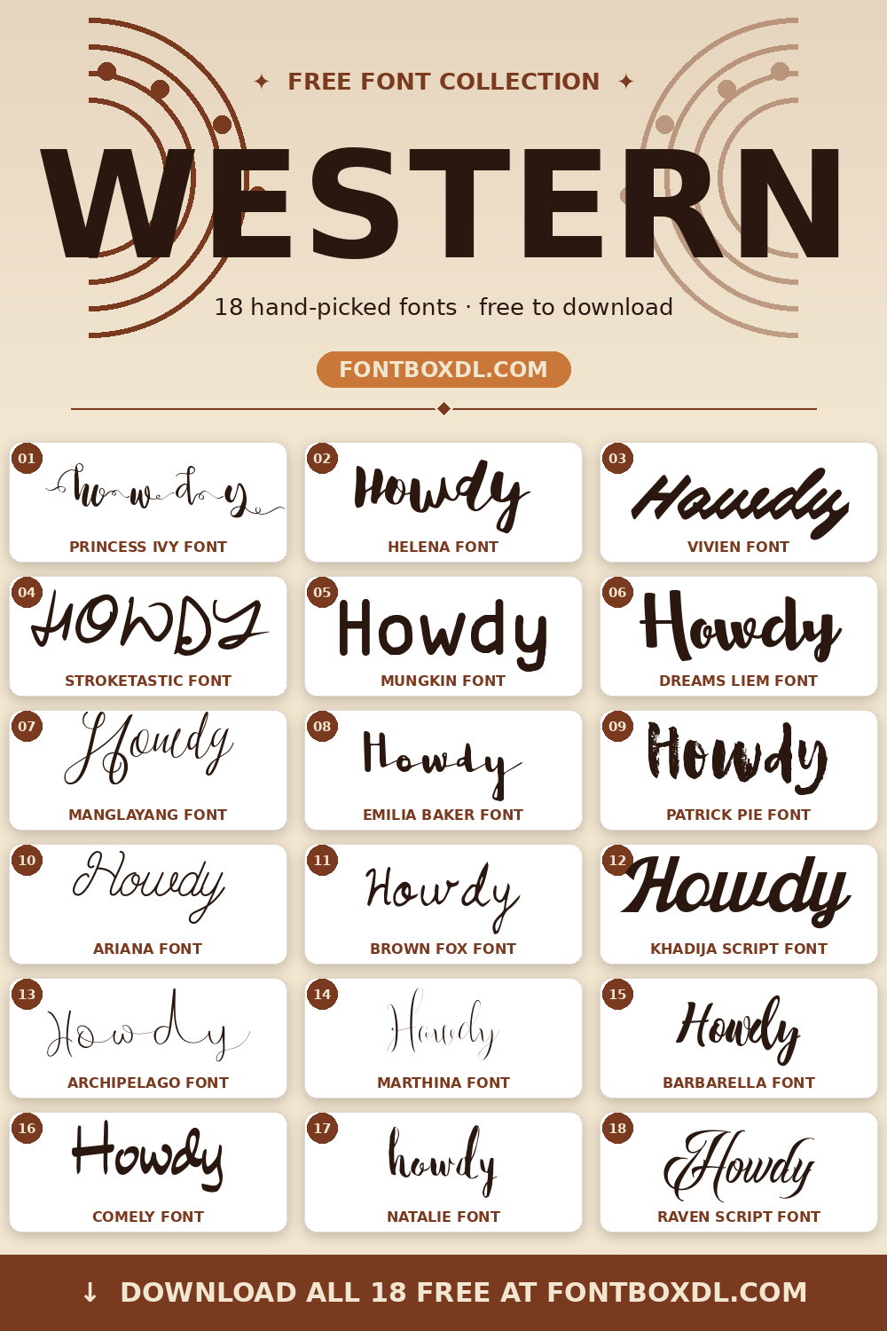 Western Fonts