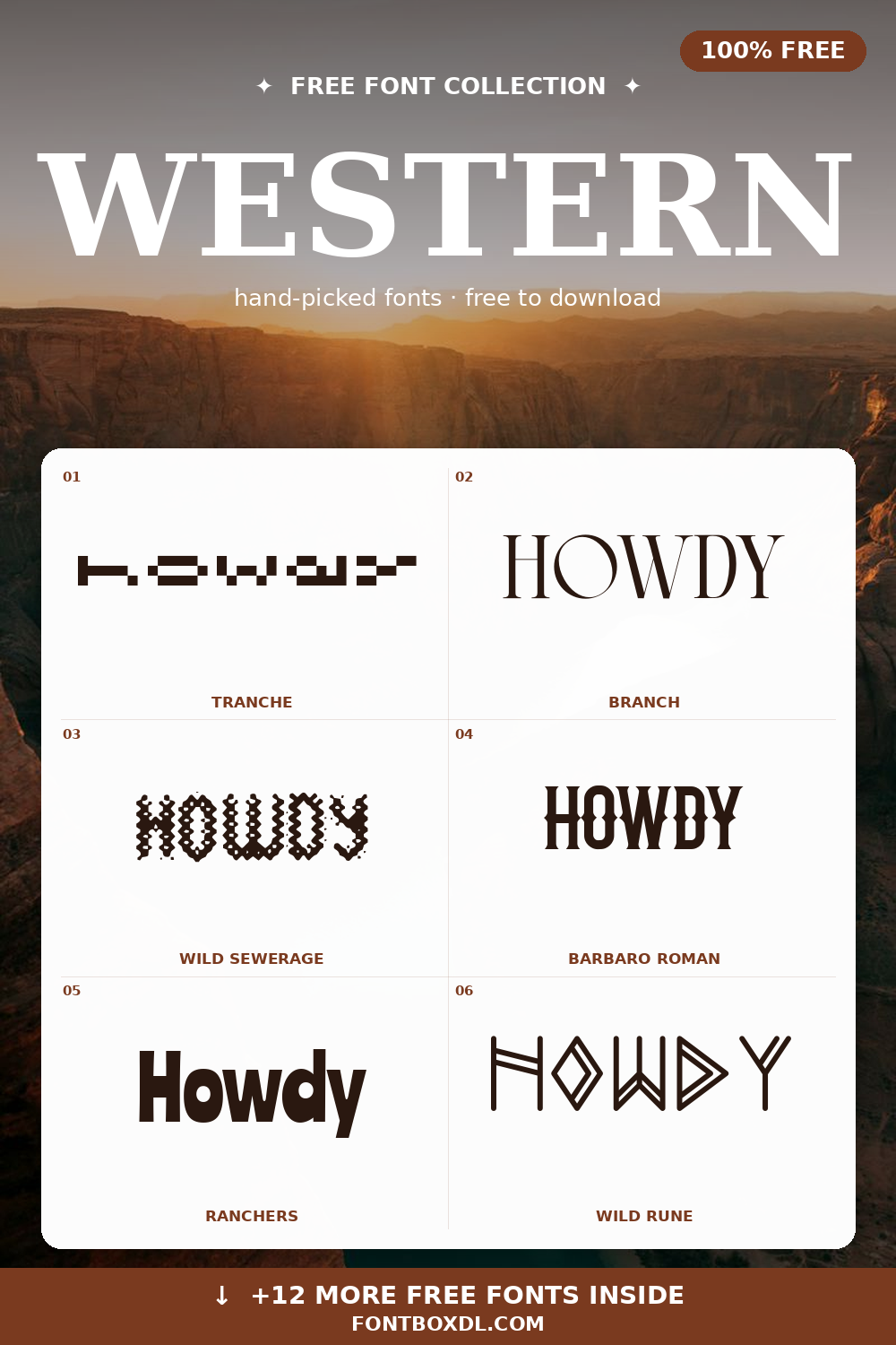 Western Fonts