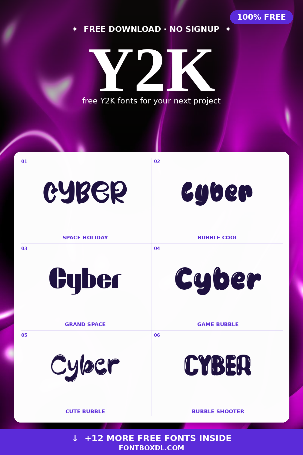 Free Y2K Fonts